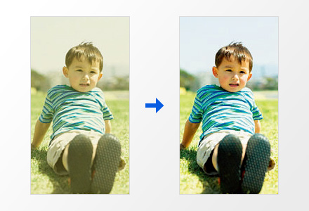 色あせた写真も鮮やかに復元