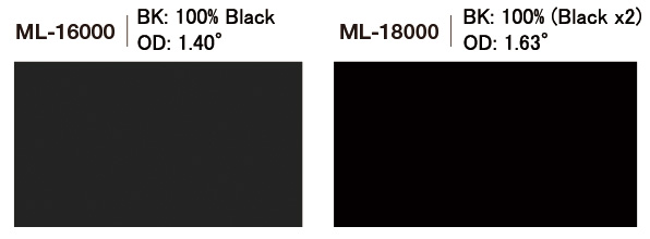 ブラック濃度比較