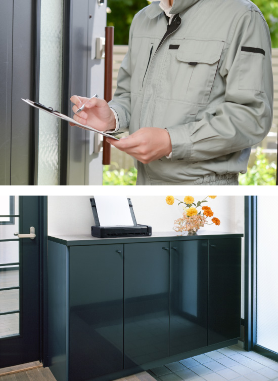 カスタマーエンジニアのモバイルプリンター利用シーン