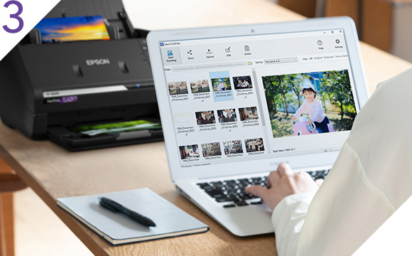 写真専用アプリケーション「Epson FastFoto」