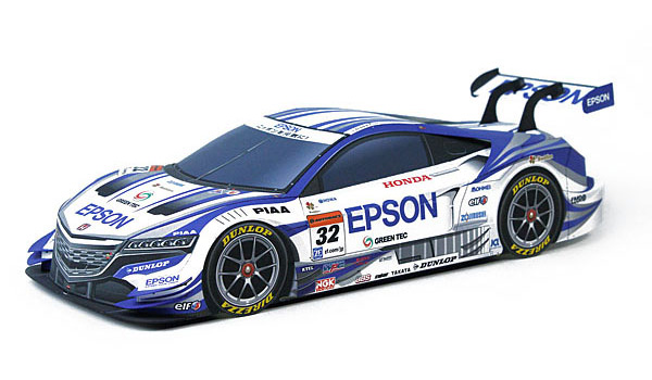 14 Epson Nsx Concept Gt 初級版 ペーパークラフト ナカジマレーシング スポンサーシップ エプソン
