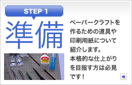 準備：ペーパークラフトを作るための道具や印刷用紙について紹介します。本格的な仕上がりを目指す方は必見です！